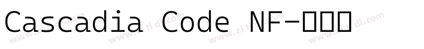 Cascadia Code NF字体转换